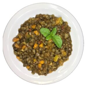 Guiso de lentejas con carne light