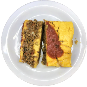Pastel de carne con calabaza light