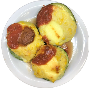 Zapallitos rellenos con choclo Fit