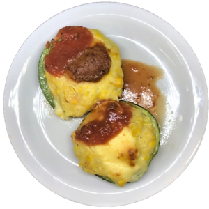 Zapallitos rellenos con choclo light