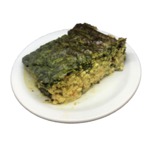 Pastel de pollo con espinacas light