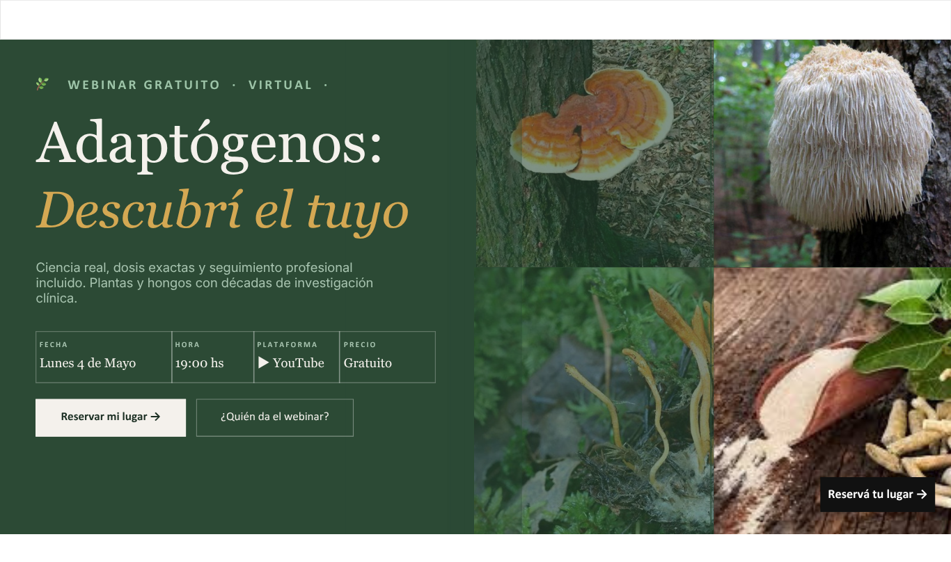 🌿 WEBINAR GRATUITO · VIRTUAL ·