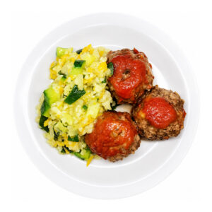 Albóndigas con arroz Fit