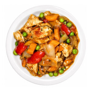 Cazuela de pollo a la portuguesa Fit