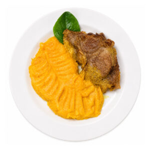 Cerdo con pure de Calabaza Fit