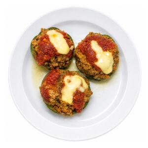 Zapallitos rellenos con carne Fit