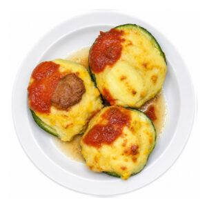 Zapallitos rellenos con choclo Fit
